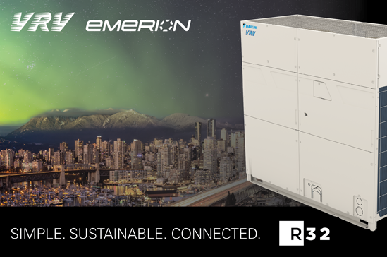New Daikin R-32 VRV EMERION Delivers Flexibility, Connectivity and ...